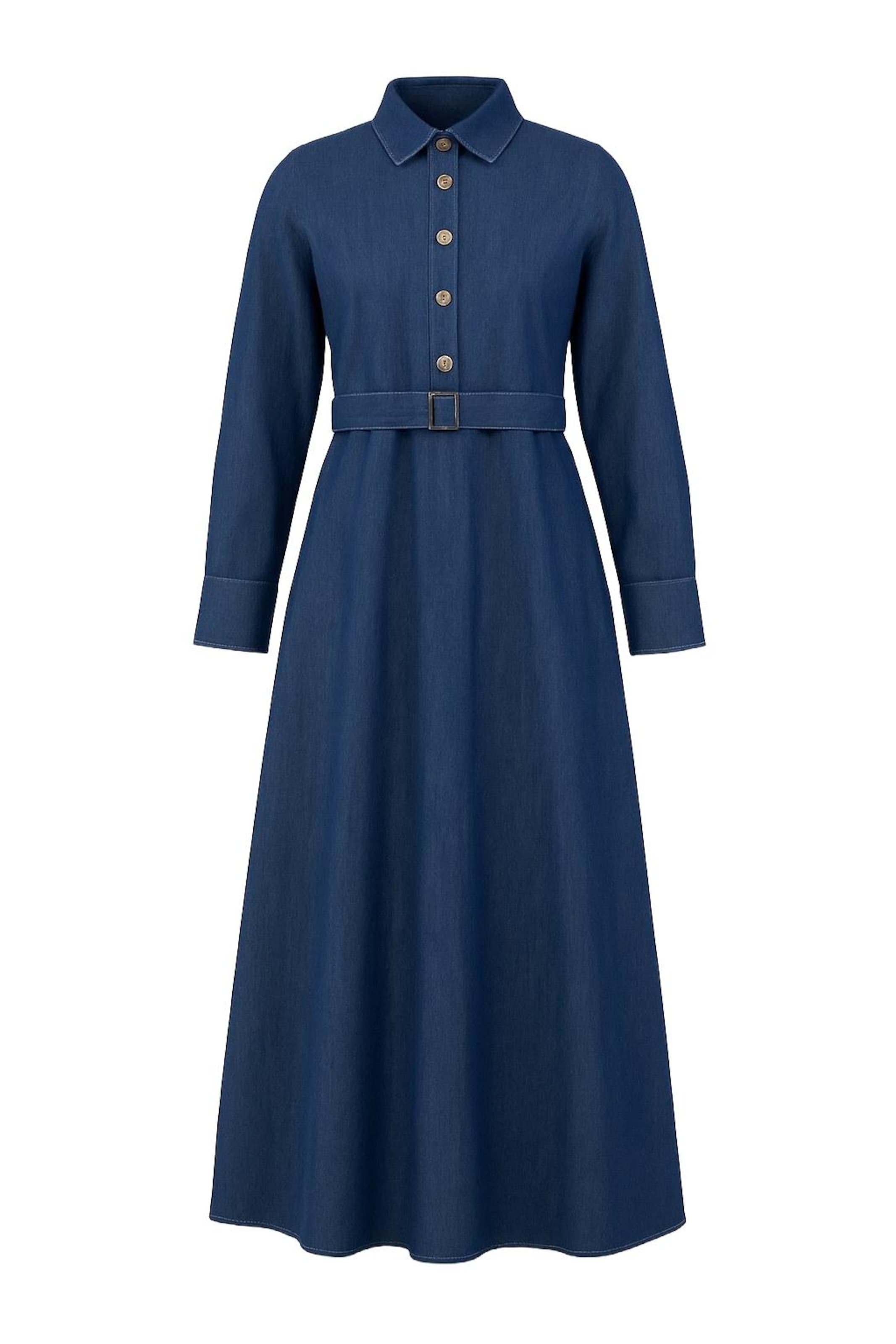 MODAMIHRAM Shirt Dress in Blue denim, Item view