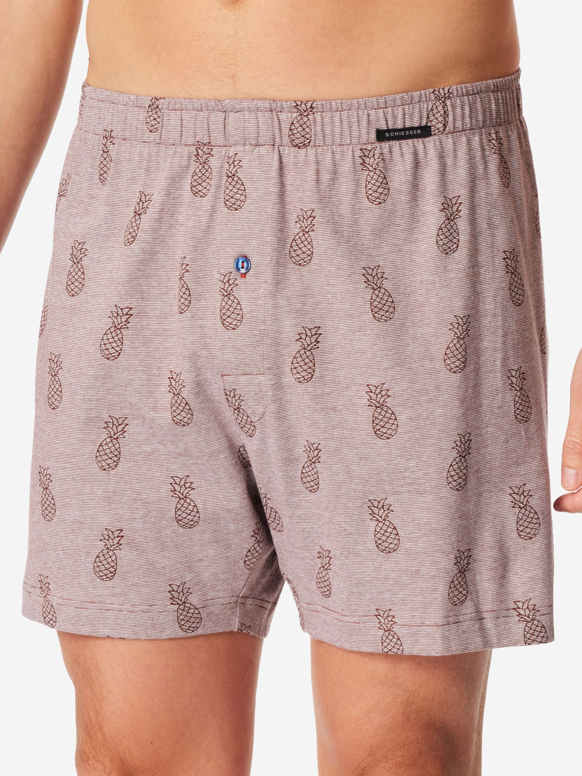 SCHIESSER Boxershorts ' Basic ' in Blauw: voorkant