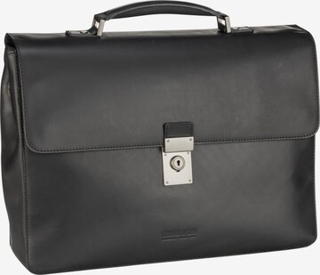 LEONHARD HEYDEN Document Bag 'Ottawa 6871 ' in Black: front