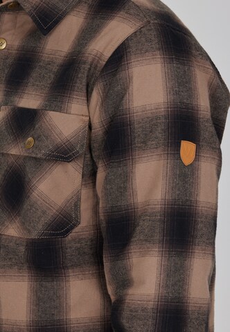 Whistler Regular fit Athletic button up shirt 'Quilted' in Brown