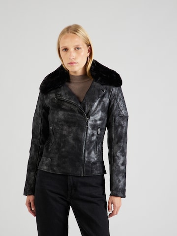 GUESS Prehodna jakna 'New Olivia' | črna barva: sprednja stran