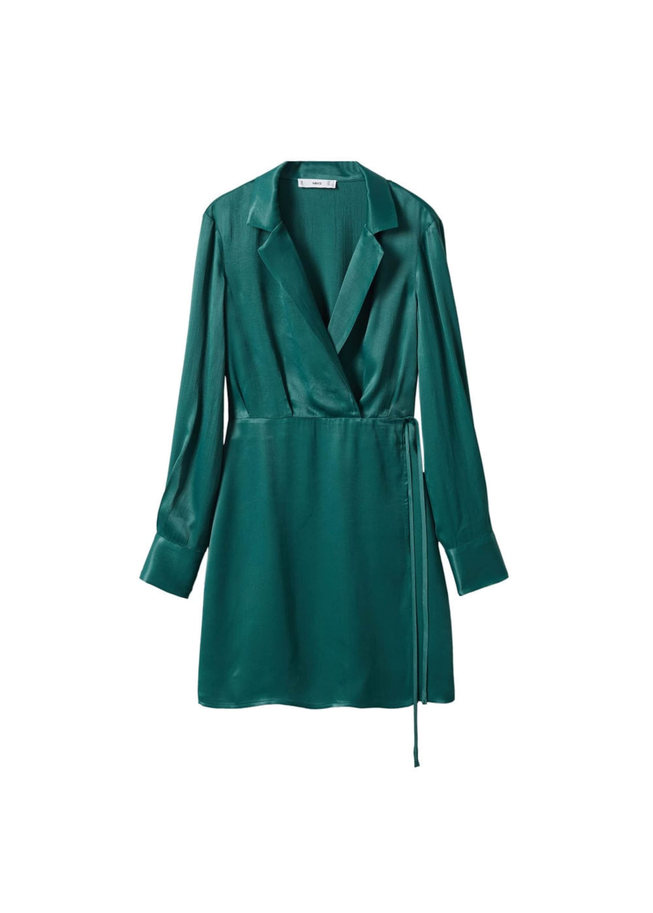 MANGO Košeľové šaty 'Sabrina' - Zelená: predná strana