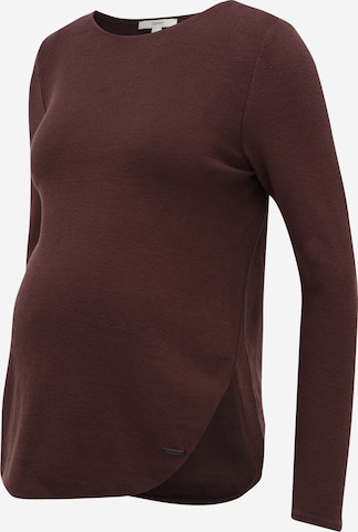 Esprit Maternity Sweater in Brown: front