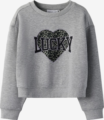 NAME IT Tréning póló 'NKFBima' - szürke: elől