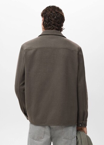 MANGO MAN Comfort Fit Übergangsjacke 'Alludia' in Grau