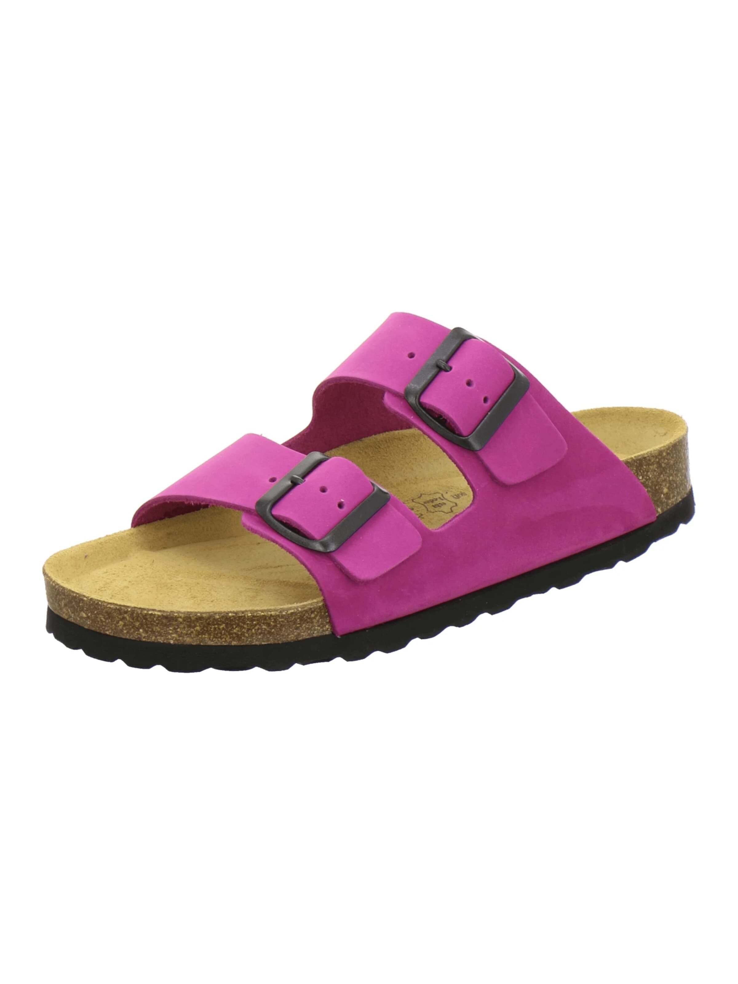 AFS-Schuhe - Zapatos abiertos 'Pantoletten Damen Zweischnaller pink' en rosa: frente