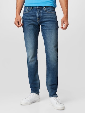 Slimfit Jeans 'Asteroid' de la SCOTCH & SODA pe albastru: față