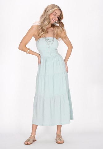 IZIA Kleid 'Spring Summer' in Grün: Vorderseite
