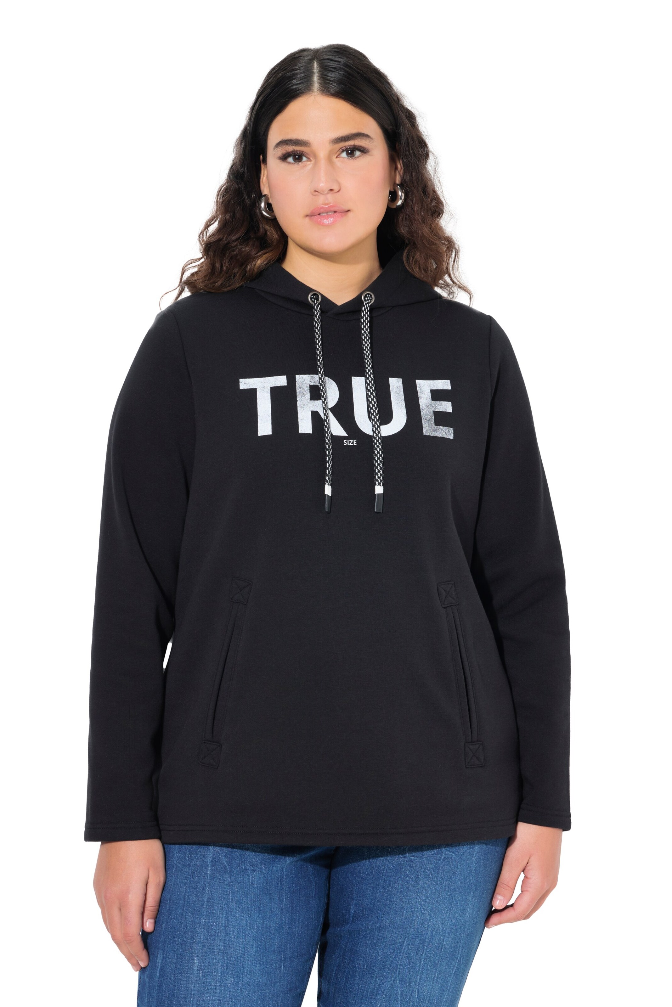 Ulla Popken Mikina - Čierna: predná strana