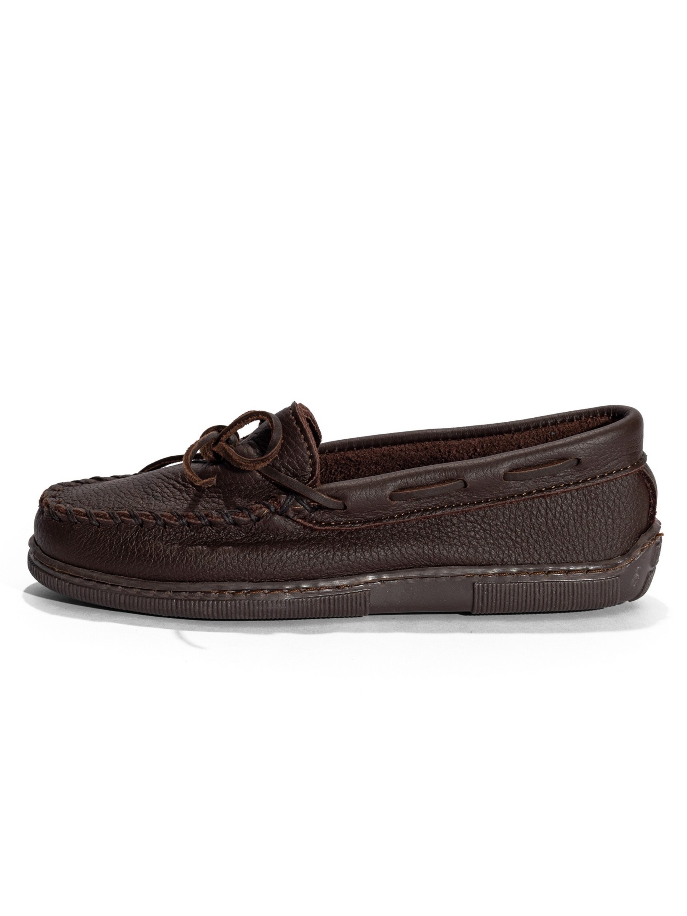 Mocassin 'Moosehide Classic' Minnetonka en marron : devant