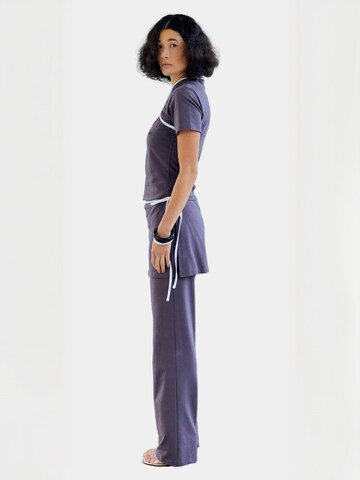 Résumé - Top ' Noella ' en gris: lado