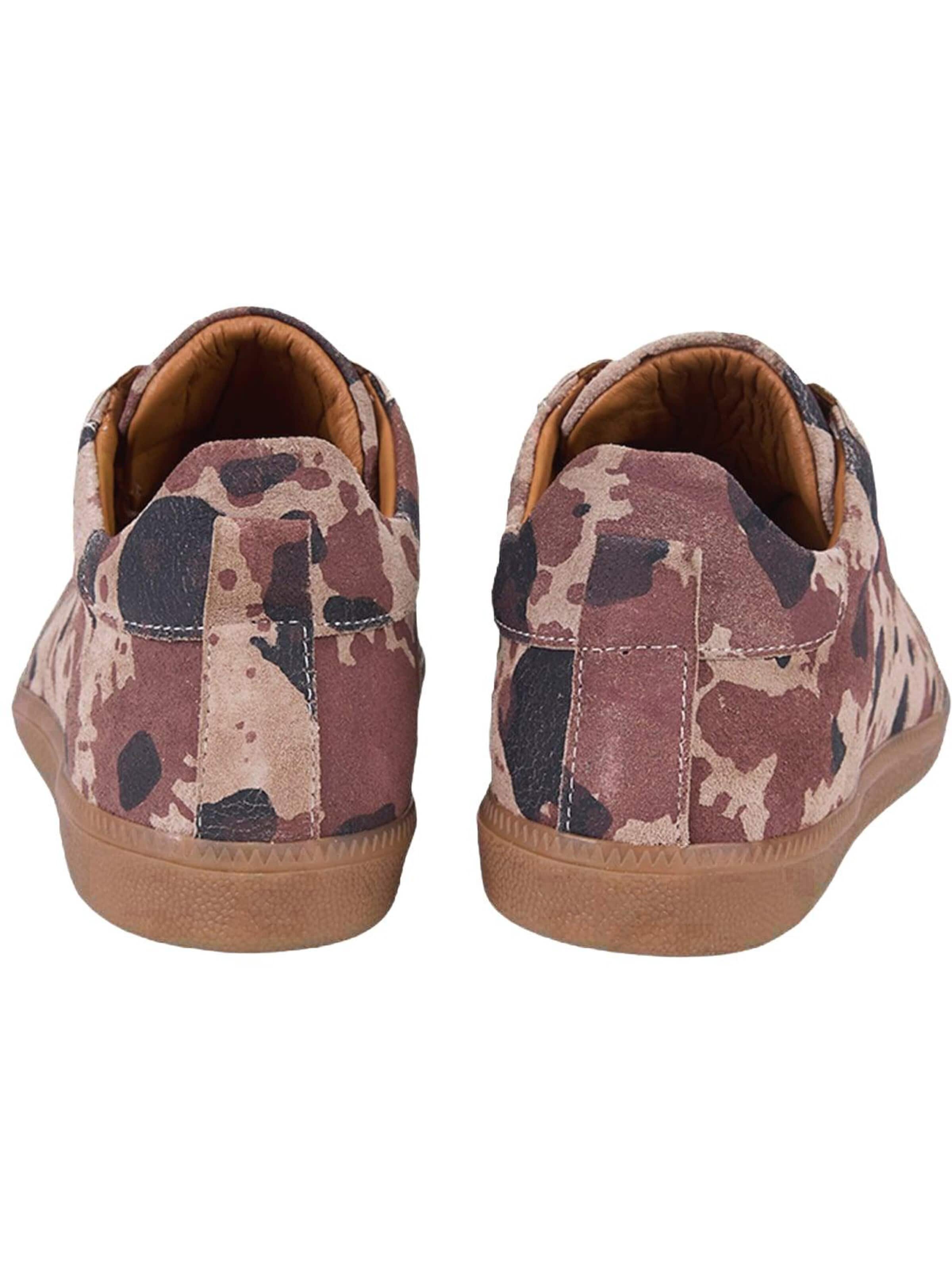 Desa - Zapatillas deportivas bajas 'DESA Damen-Sneaker aus bedrucktem Wildleder' en beige