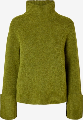Pull-over 'SLFSia' SELECTED en vert : devant