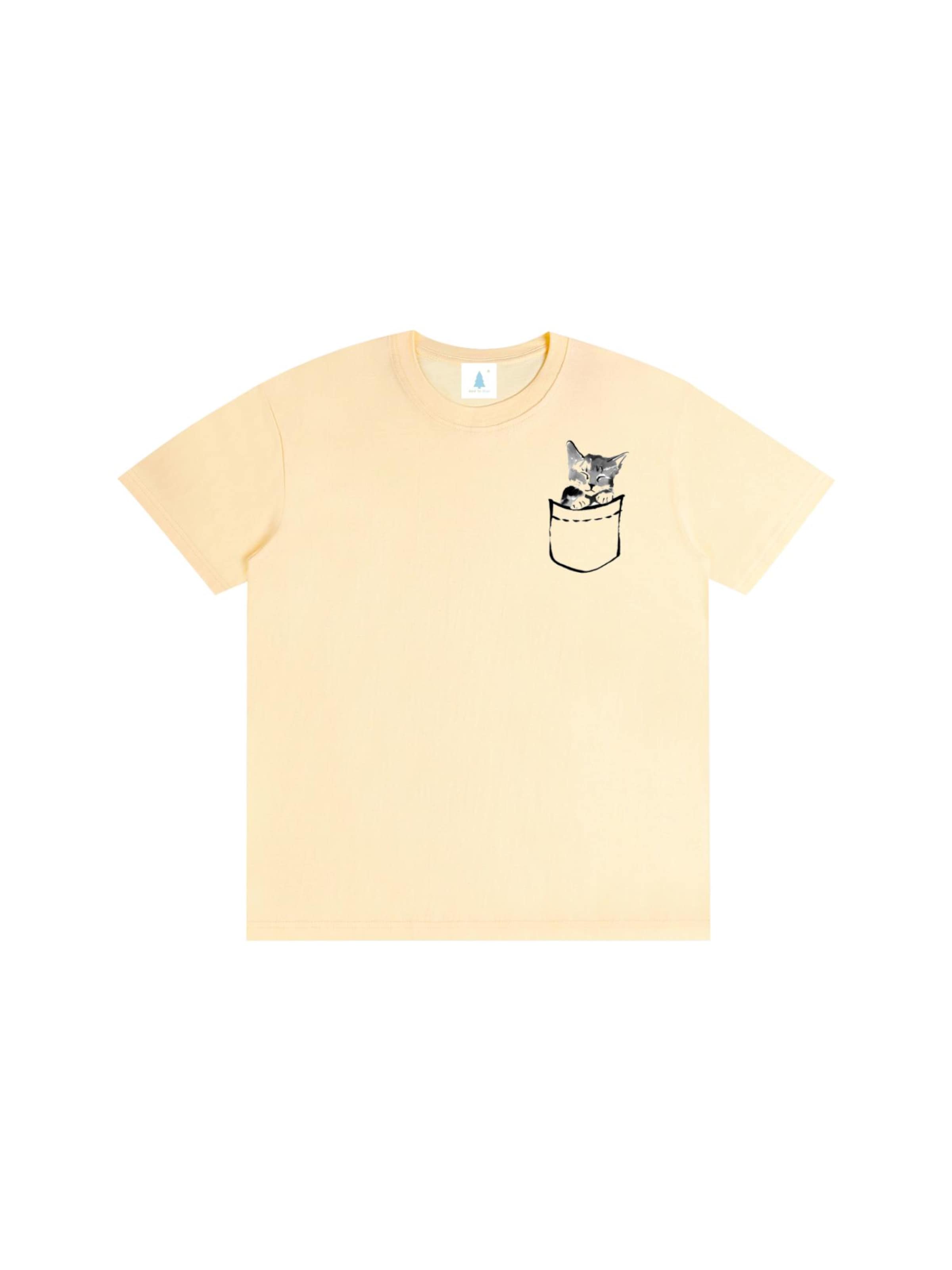Good to Blue Shirt 'Süßes Katzen T-Shirt' in Yellow: front