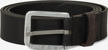 DIESELRemen 'LOGO B-BASIC LEATHER BELT' - crna boja: prednji dio