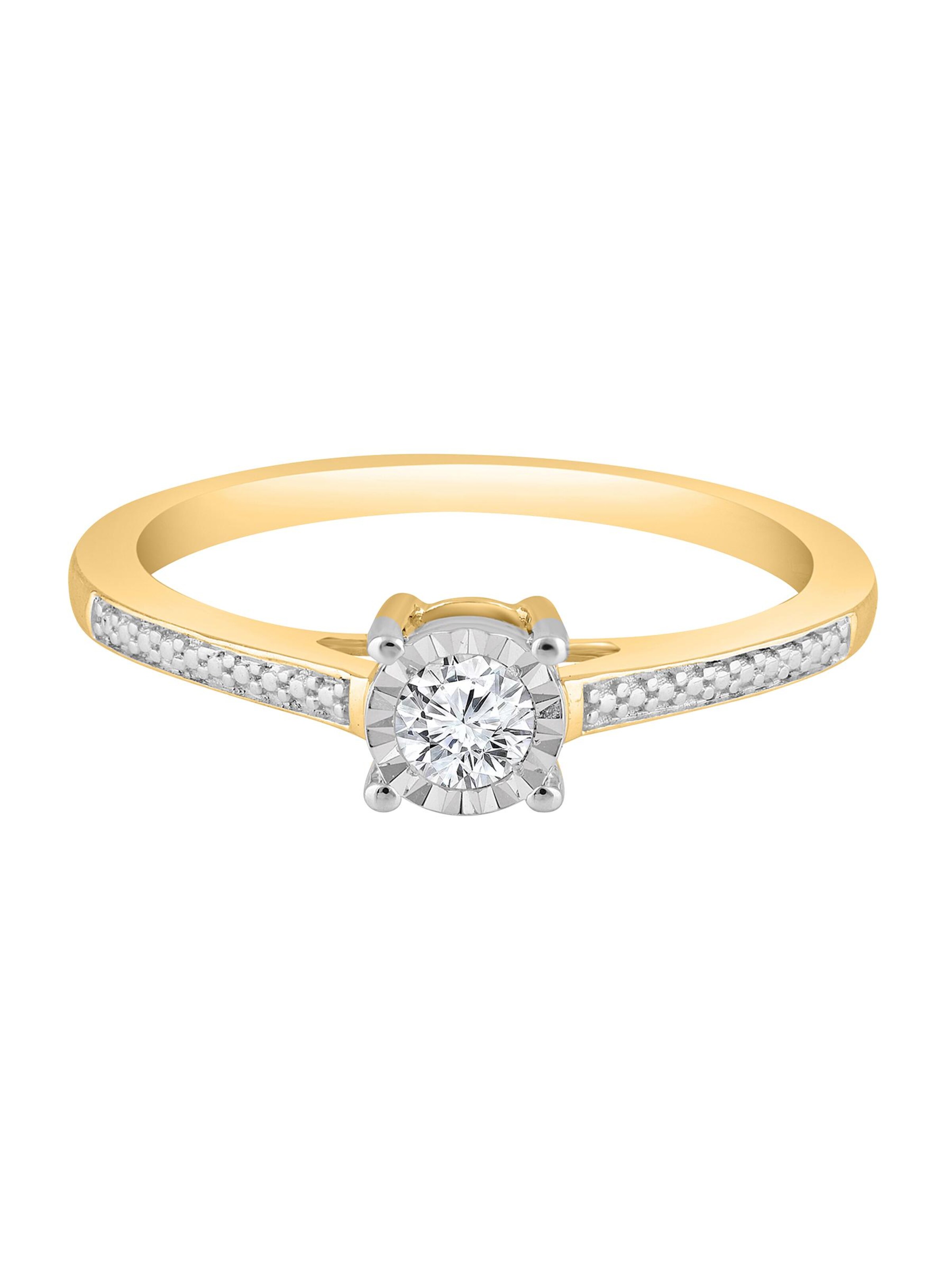 Diamant Exquis Ring in Gold: front