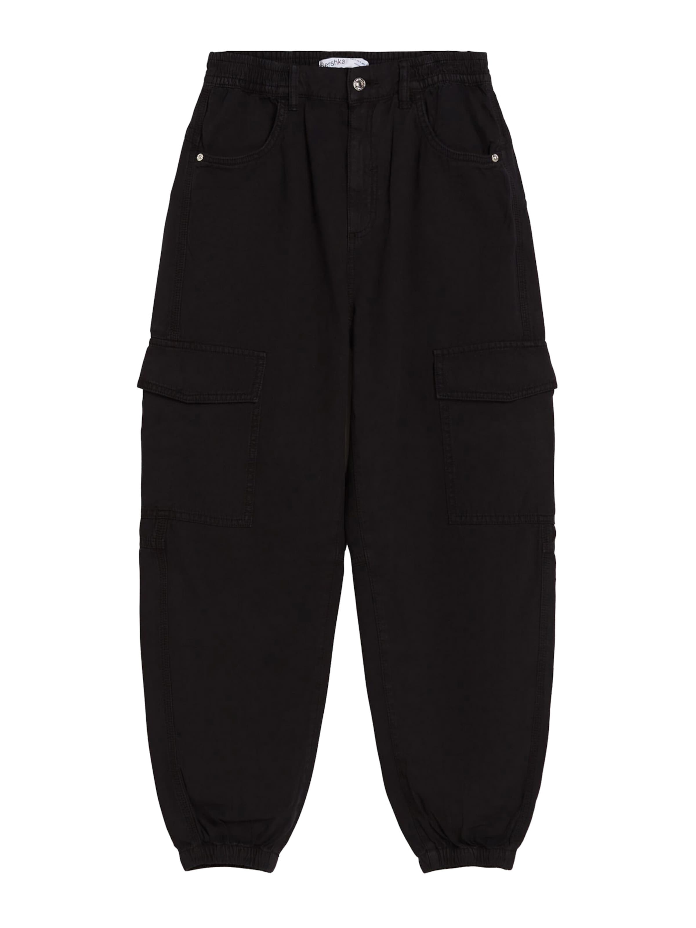 Bershka Gargohousut värissä musta, Tuotenäkymä