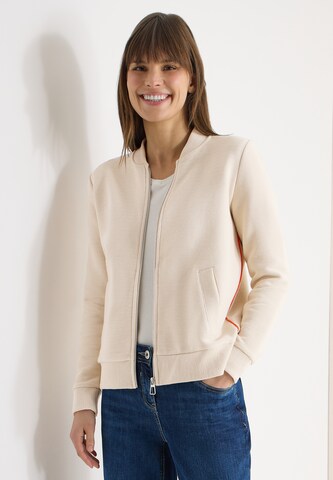 CECIL Sweatjacke in Beige: Vorderseite