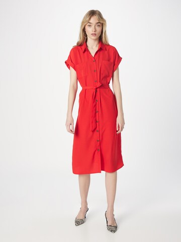 ONLY - Vestido camisero 'Hannover' en rojo: frente