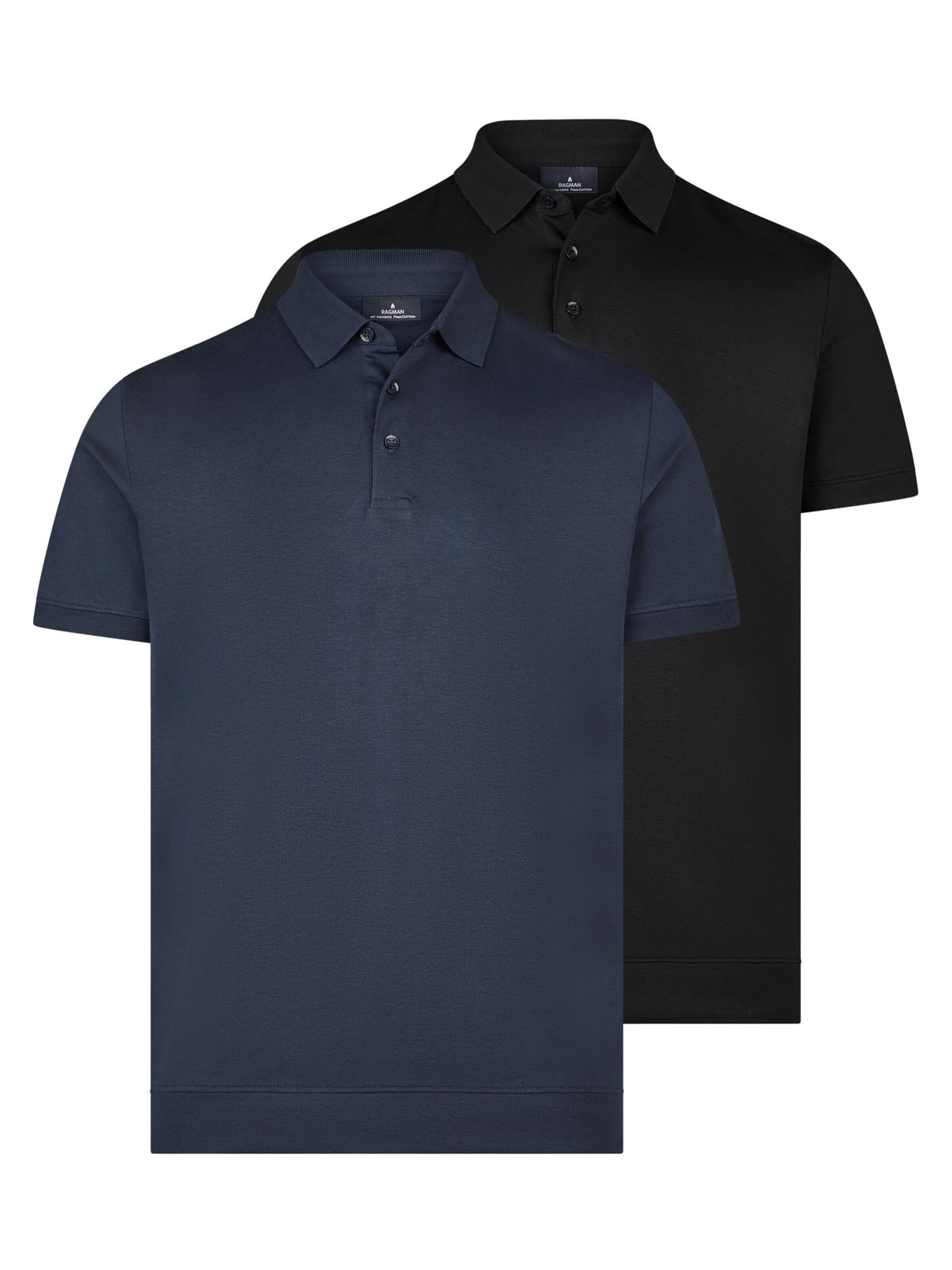 Ragman Shirt 'Basic' in Blue: front