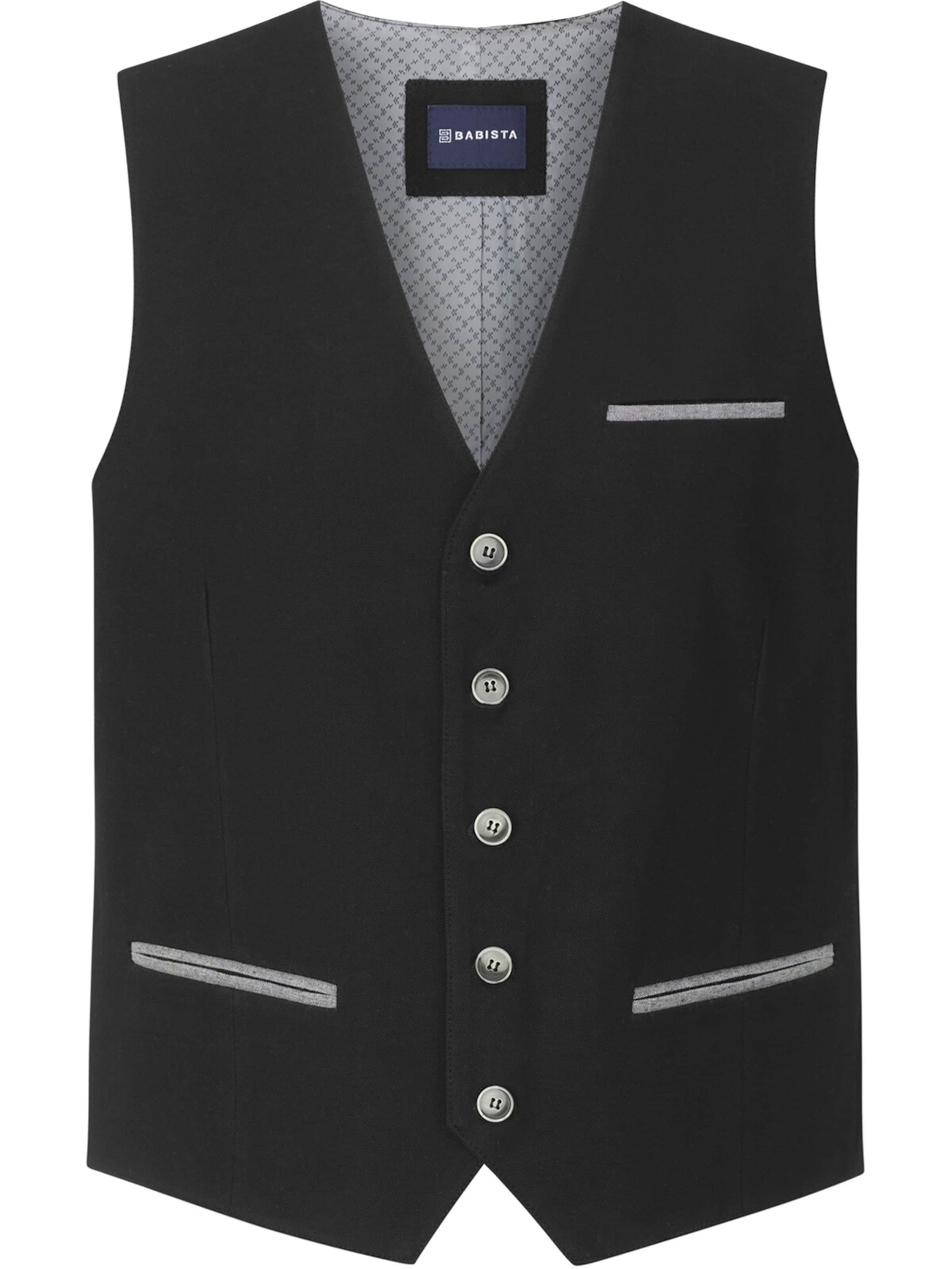 BABISTA Vest 'Mastorini' in Black: front