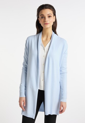 usha BLACK LABEL Knit Cardigan in Blue: front