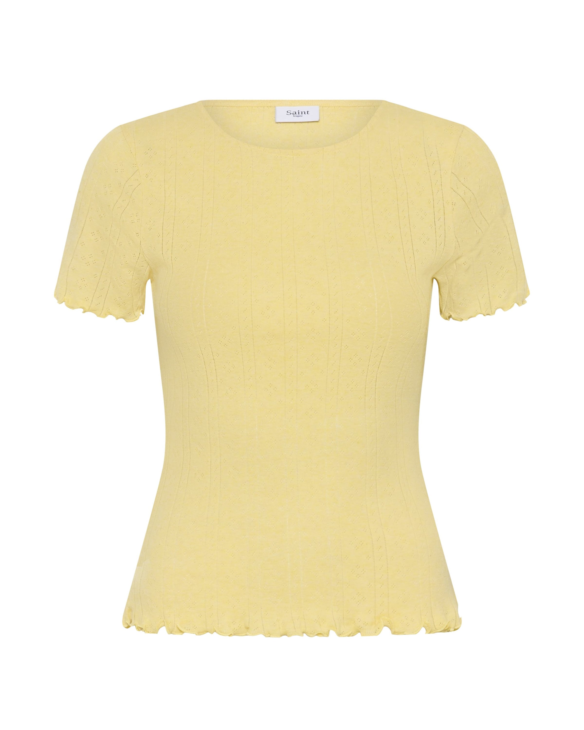 SAINT TROPEZ - Top 'SZGru' em amarelo: frente