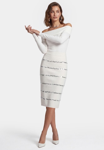Jupe faina en blanc