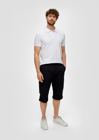 Regular Pantalon cargo s.Oliver en noir : devant