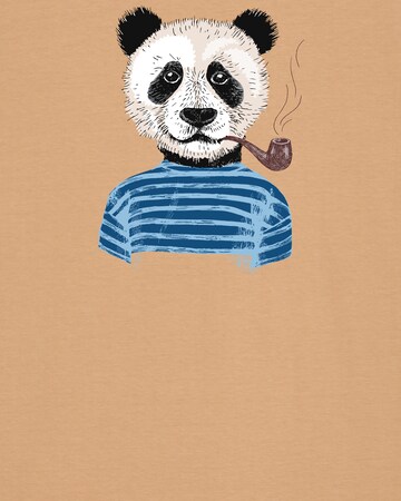 Maglietta 'Panda' di Watapparel in beige