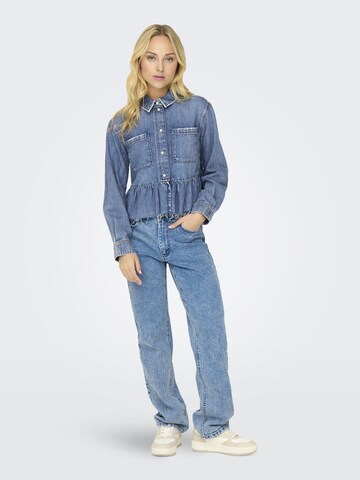 ONLY Bluse 'ONLElli' in Blau