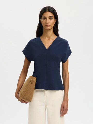 SELECTED Póló 'SLFTENNY' - kék: elől