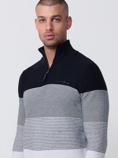 KOROSHI Sweater in Grey / Black / White, Item view