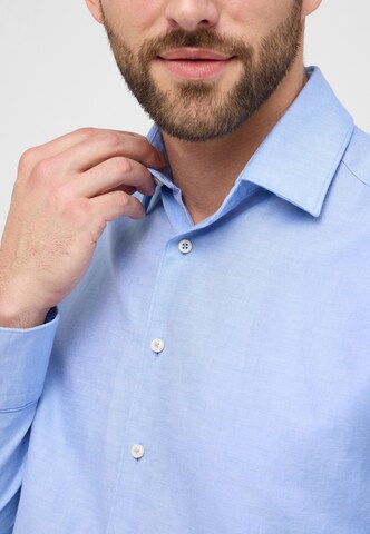 ETERNA Comfort fit Button Up Shirt in Blue