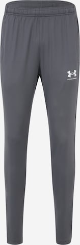 UNDER ARMOUR - Slimfit Pantalón deportivo 'Challenger ' en gris: frente