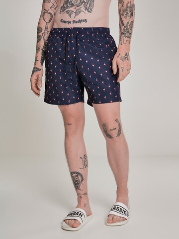 Urban Classics Zwemshorts in Blauw: voorkant