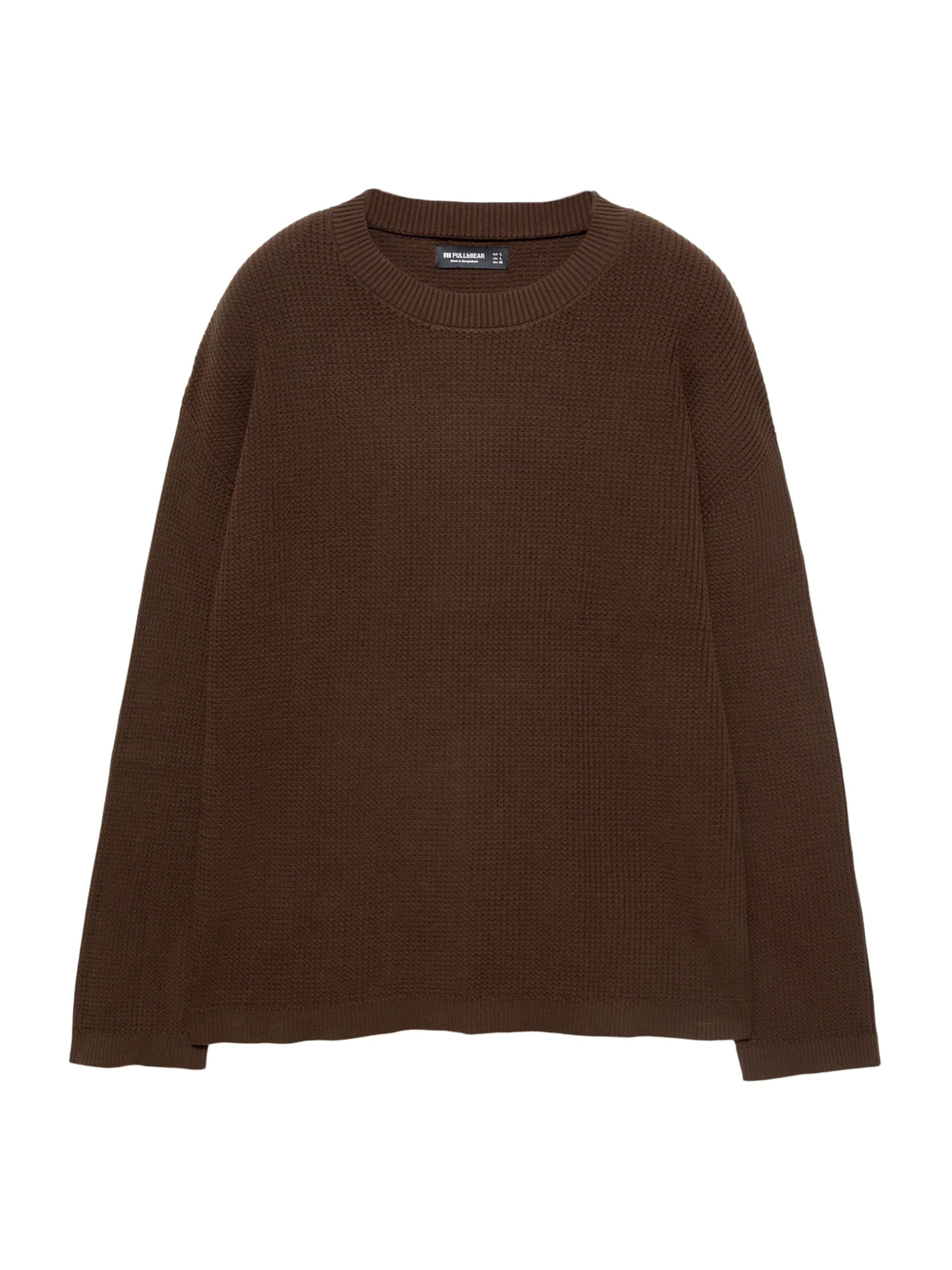 Pull&Bear Pull-over en chocolat, Vue avec produit