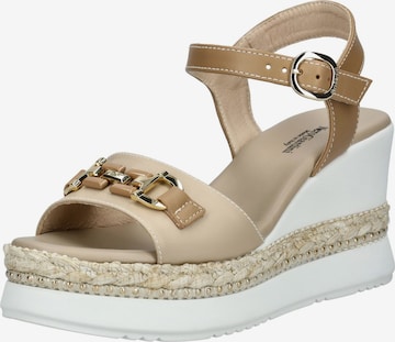 Sandalo di Nero Giardini in beige: frontale