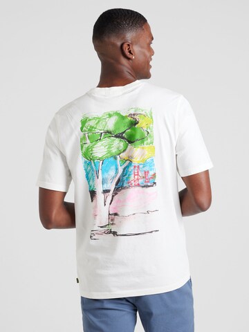 SCOTCH & SODA T-Іhirt 'San Francisco Landscape' in Weiß: Vorderseite