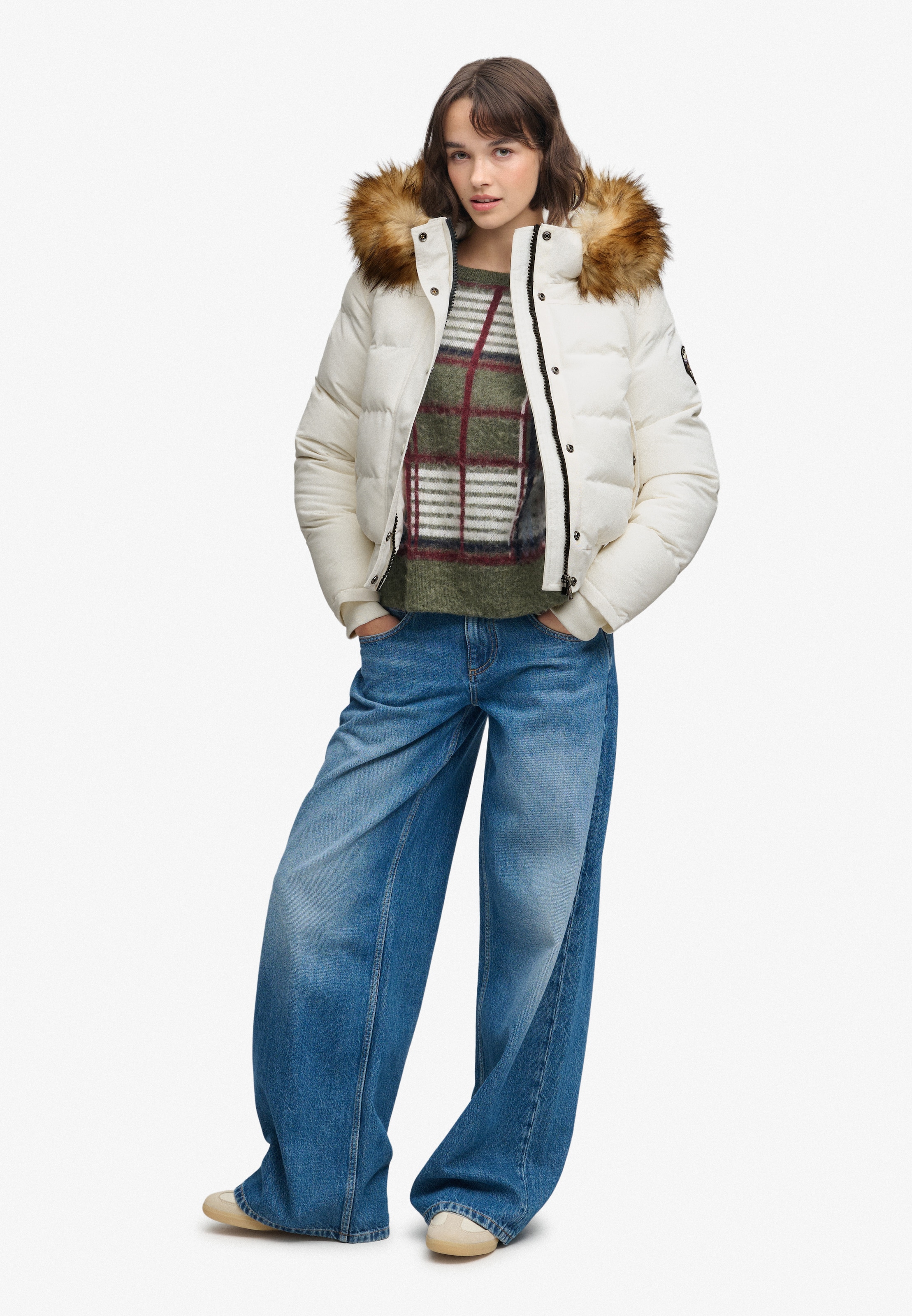 Superdry & Co Winter Jacket 'Everest' in White