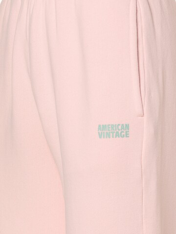 AMERICAN VINTAGE Tapered Pants 'Izubird' in Pink