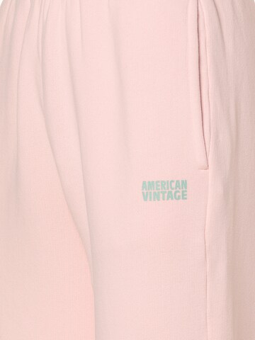 AMERICAN VINTAGE Tapered Broek 'Izubird' in Roze