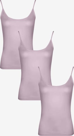 Maillot de corps 'BASIC MAX Spaghetti-Tanktop 3er Pack' Maxte en violet : devant