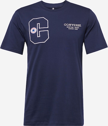 CONVERSE - Camiseta en azul: frente