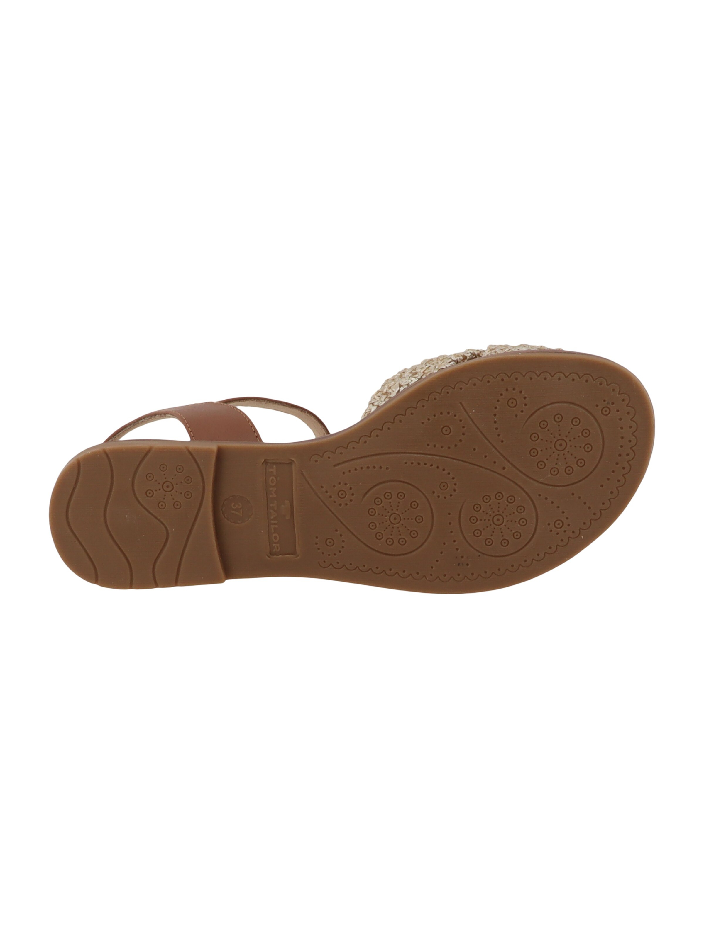 TOM TAILOR Sandalen met riem in Goud
