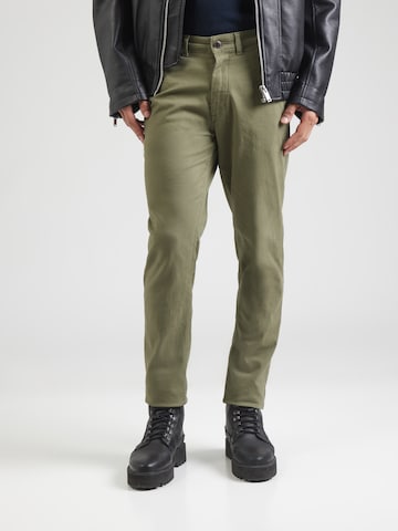 JACK & JONES Слим Брюки-чинос 'Macro Dave' в Зеленый: спереди