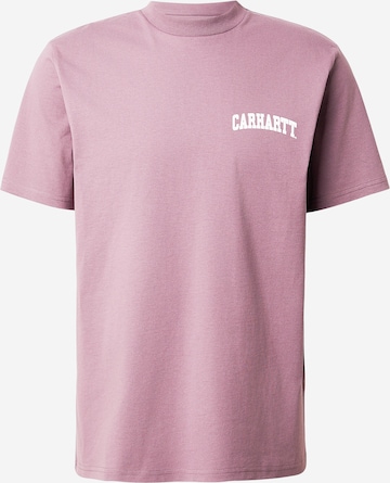 Carhartt WIP Póló 'University Script' - lila: elől