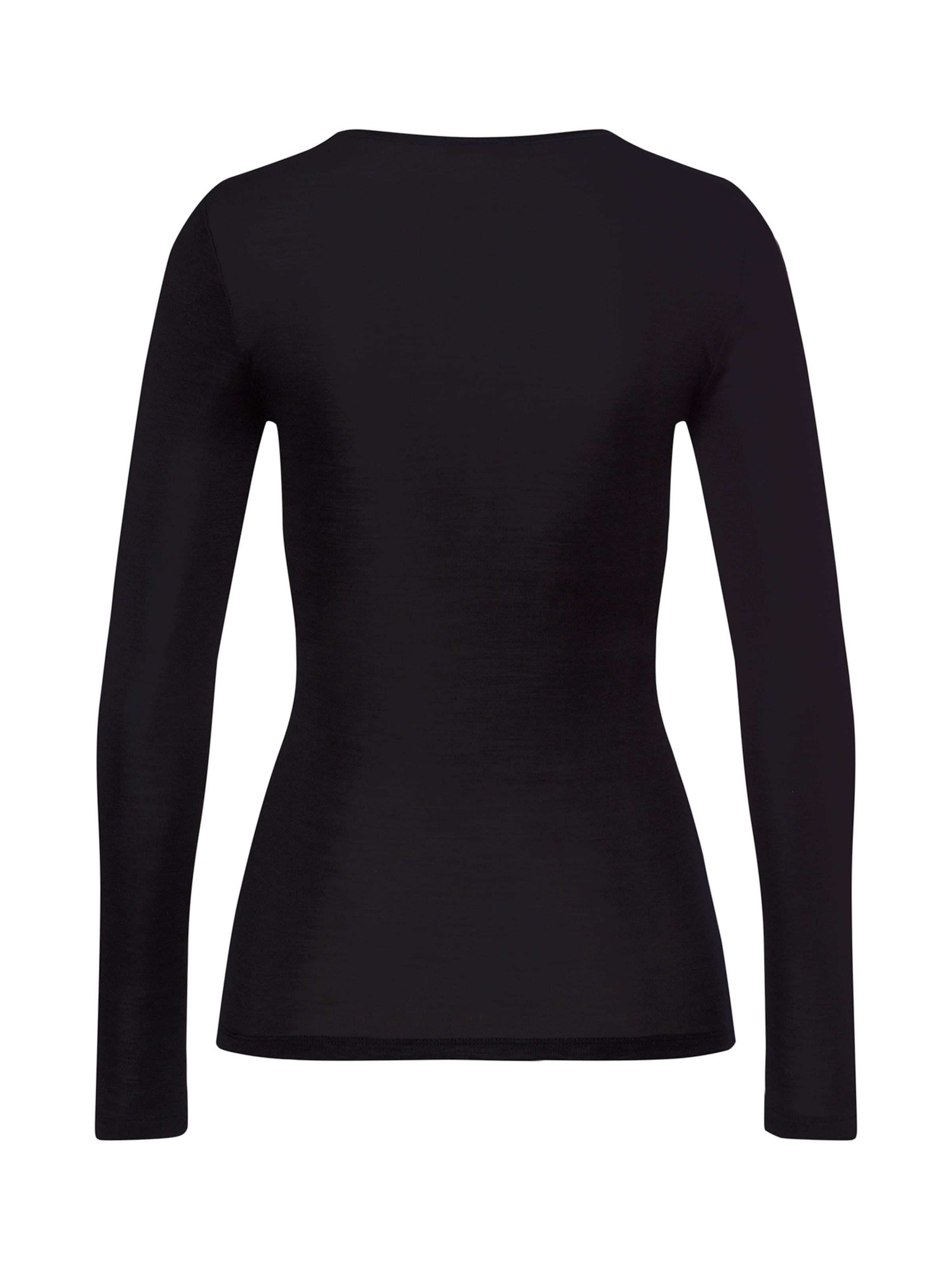 Hanro Undershirt ' Woolen Silk ' in Black