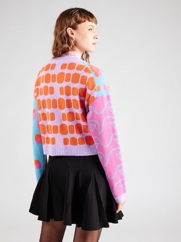 ONLY Gebreid vest 'ONLJAYDI' in Lila
