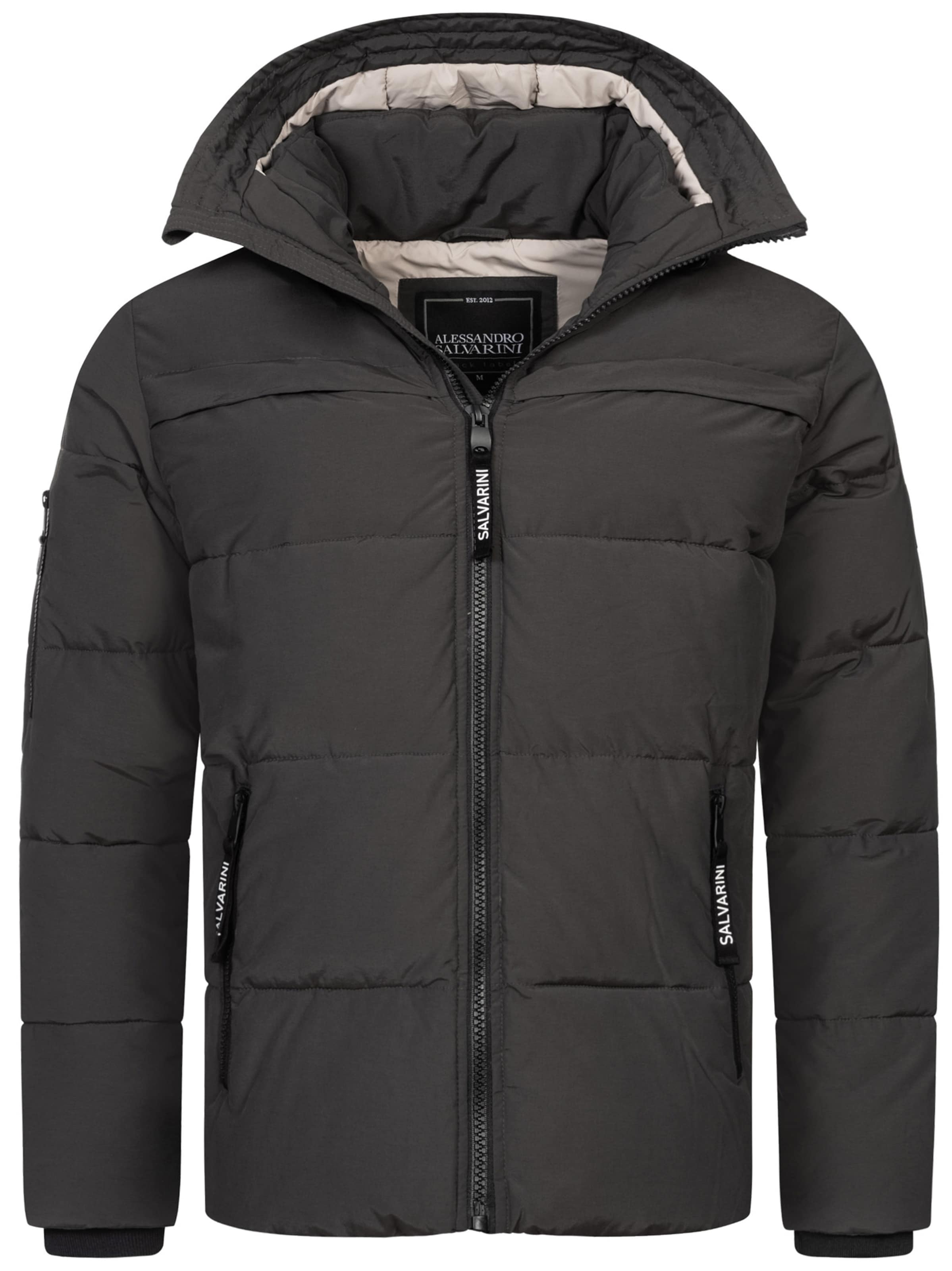 Alessandro Salvarini Winterjacke in Grau: Vorderseite
